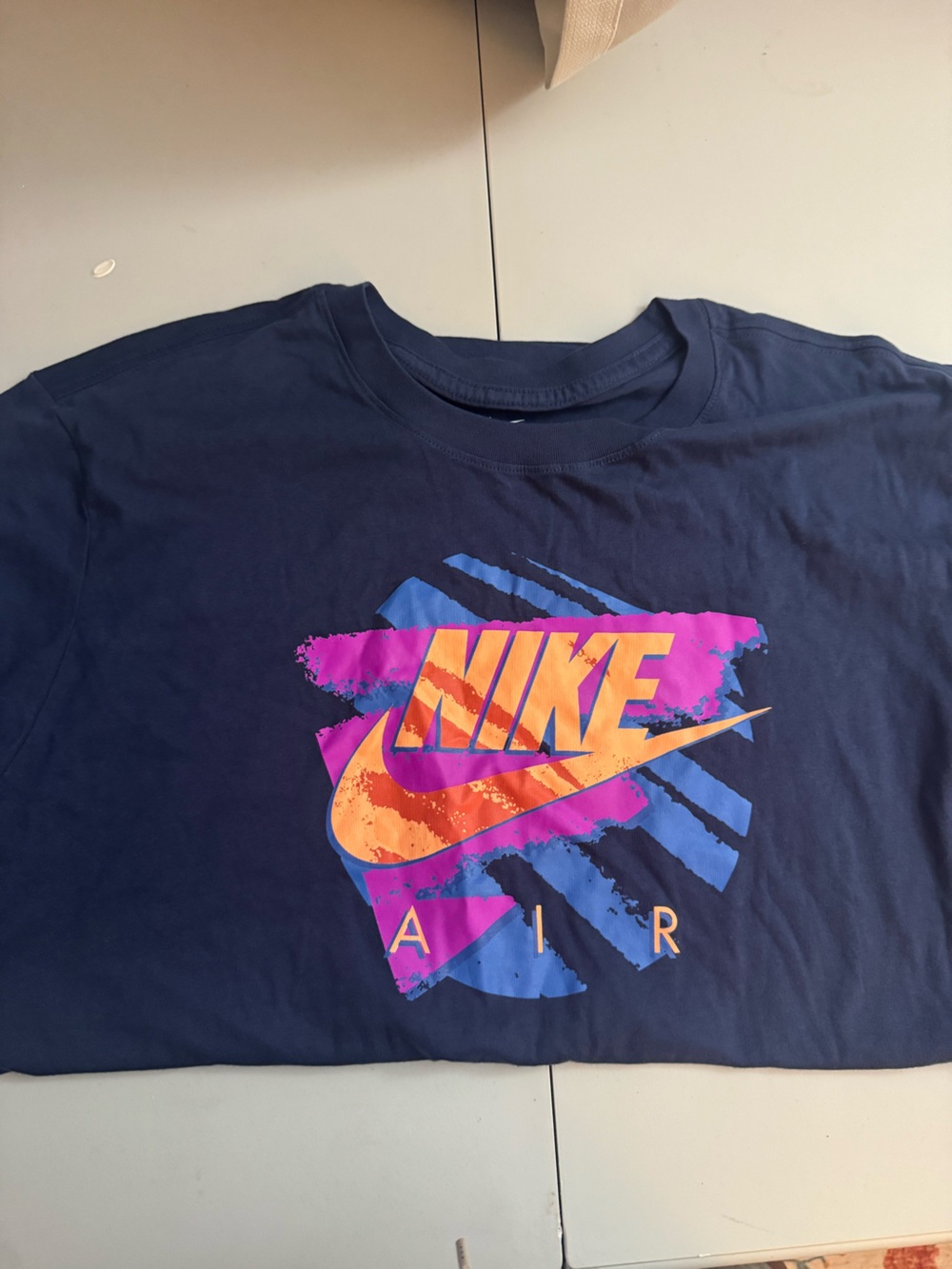 Nike Navy T-Shirt with White Logo